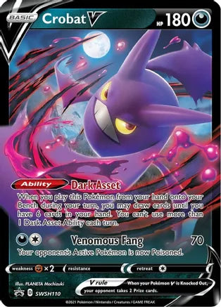 Crobat V - SWSH110 - SWSH: Sword & Shield Promo Cards (SWSD)