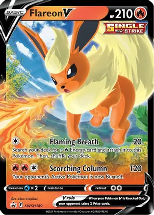 Flareon V - SWSH149 - SWSH: Sword & Shield Promo Cards (SWSD)