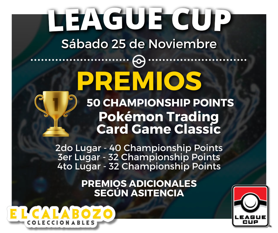 Pre-Registro League Cup 25 de noviembre El Calabozo Coleccionables