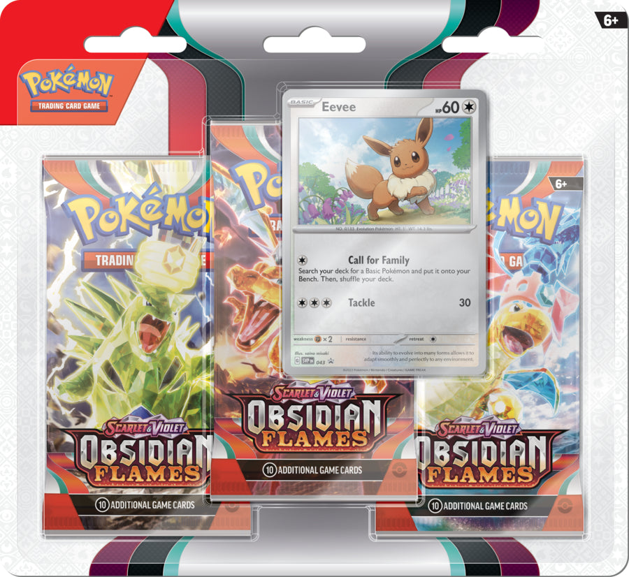Scarlet & Violet: Obsidian Flames 3-pack Blister