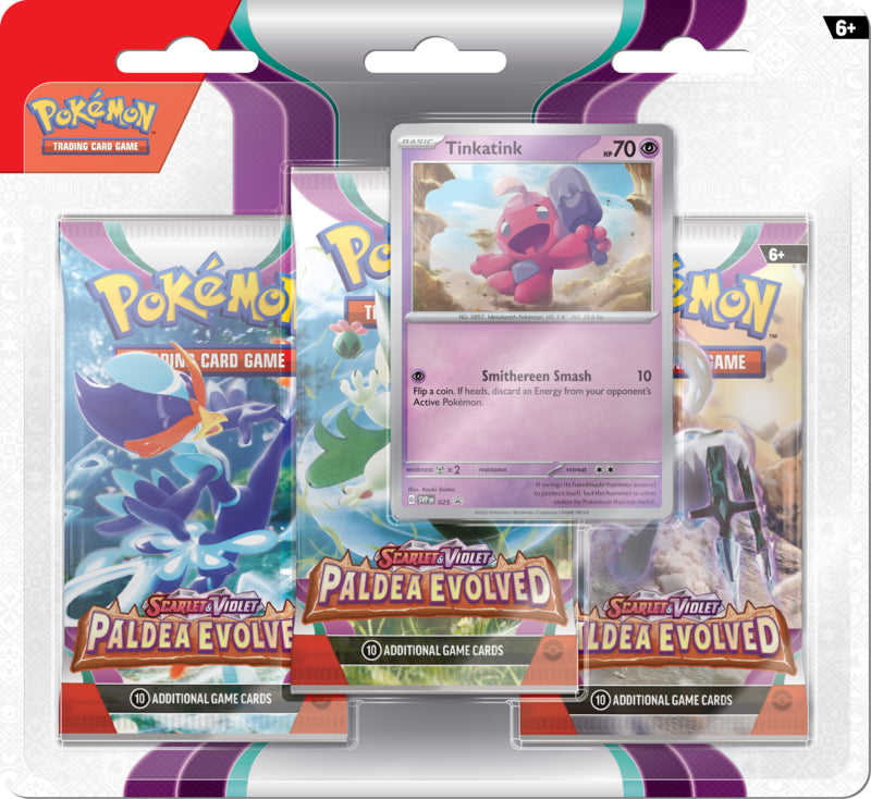 Scarlet & Violet: Paldea Evolved 3-Pack Blister