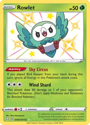 Rowlet - Shining Fates: Shiny Vault (SHFSV) (ESPAÑOL)