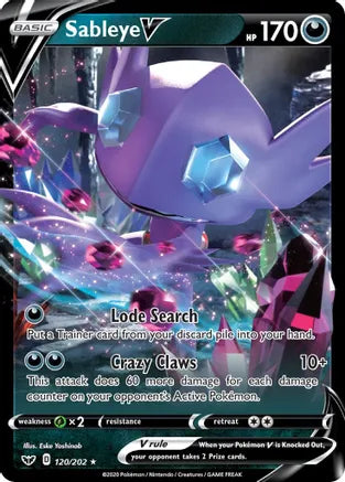 Sableye V - SWSH01: Sword & Shield Base Set (SWSH01)