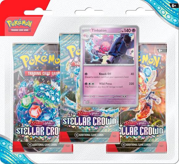 Scarlet & Violet: Stellar Crown 3 Pack Blister