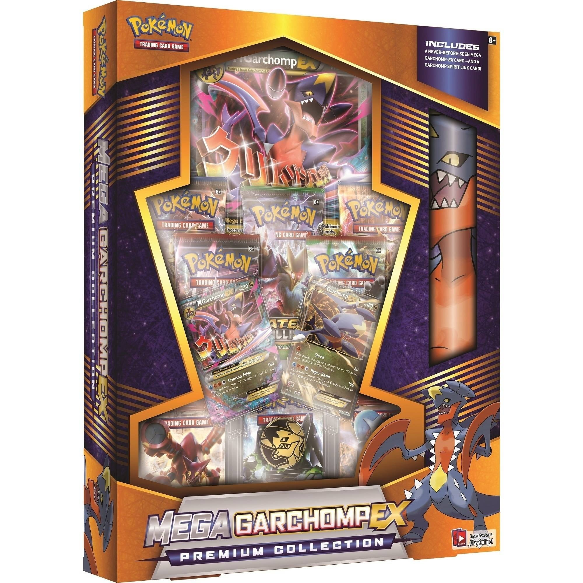 pokemon premium collection garchomp ex trading cards Pokémon TCG: Mega Garchomp EX Premium Collection – El calabozo coleccionables