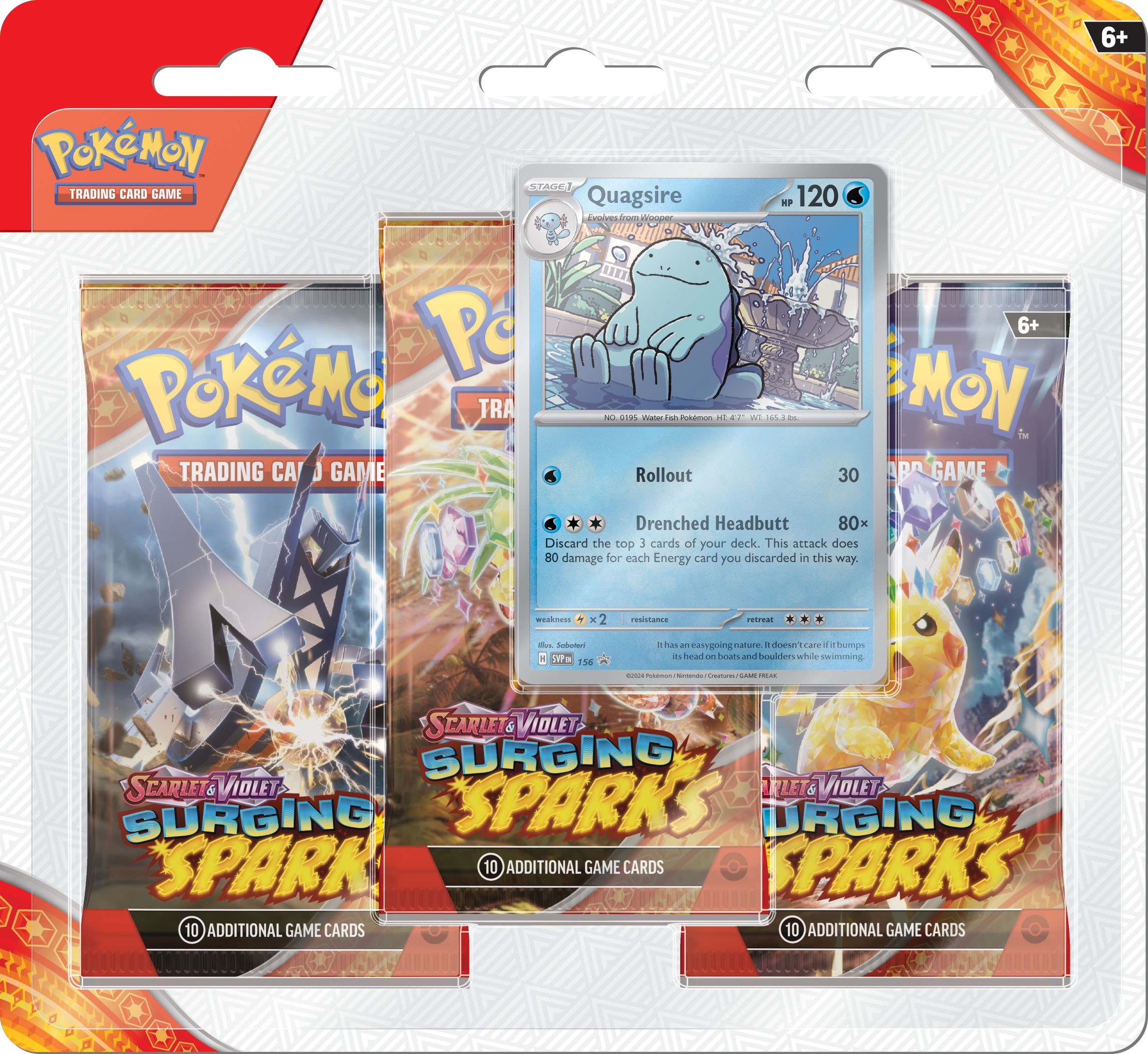 Scarlet & Violet: Surging Sparks 3 Pack Blister (PREVENTA)