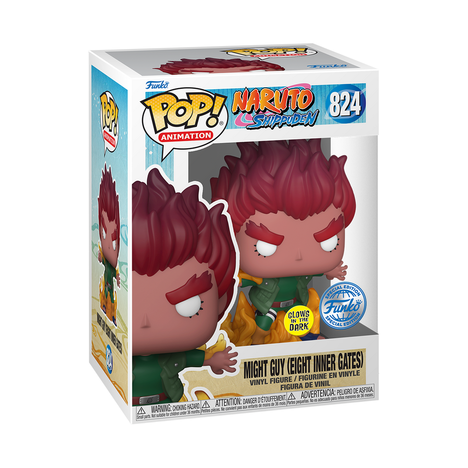 Funko Pop Animation: Naruto Shippuden - Might Guy Puerta de la Muerte SE Glow