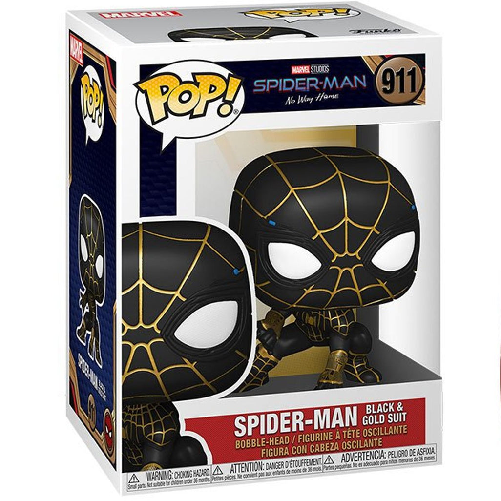 Funko Pop Marvel: Spiderman No Way Home - Spiderman Black And Gold Suit