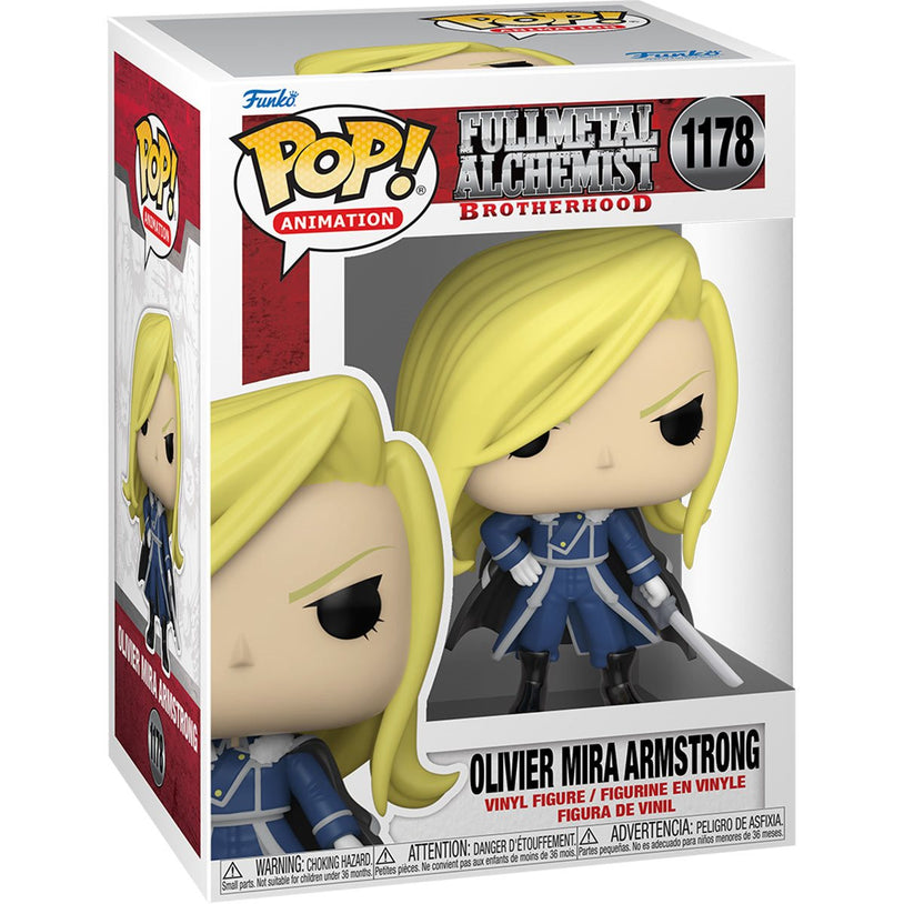 Funko Pop Animation: Fullmetal Alchemist Brotherhood - Olivier Armstrong Con Espada