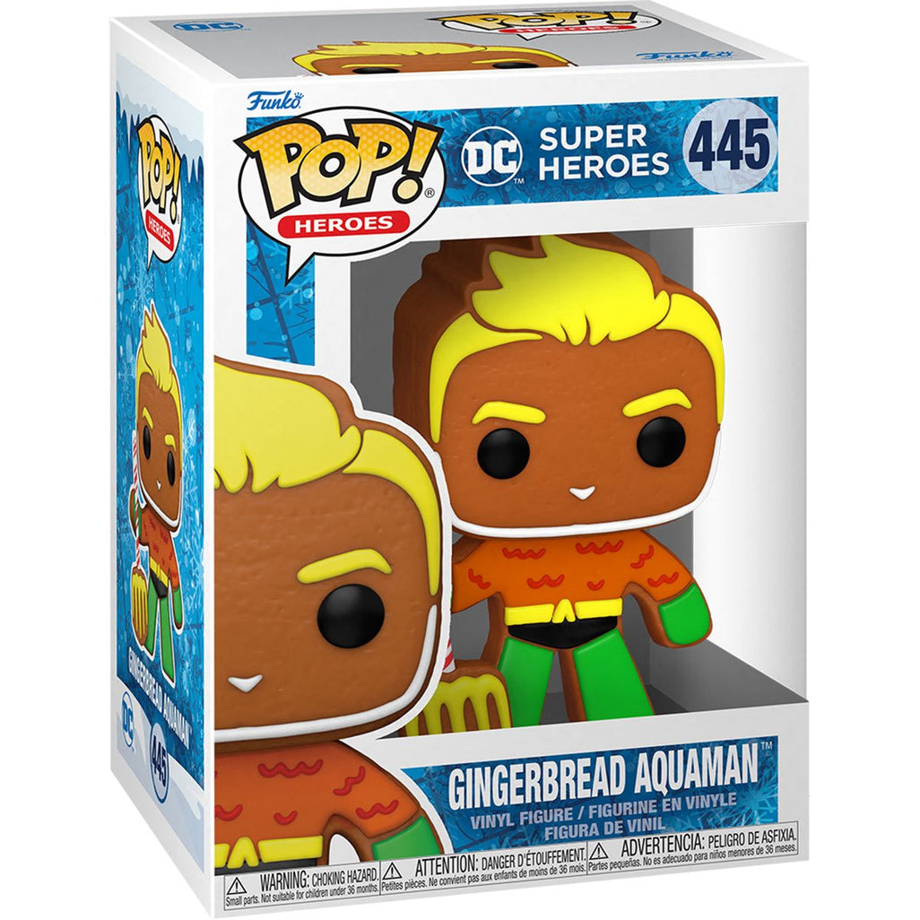 Funko Pop Heroes: DC Navidad - Aquaman Galleta de Jengibre