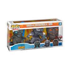 Funko Pop Movies: 3 pack Godzilla, Mecha Godzilla y Kong