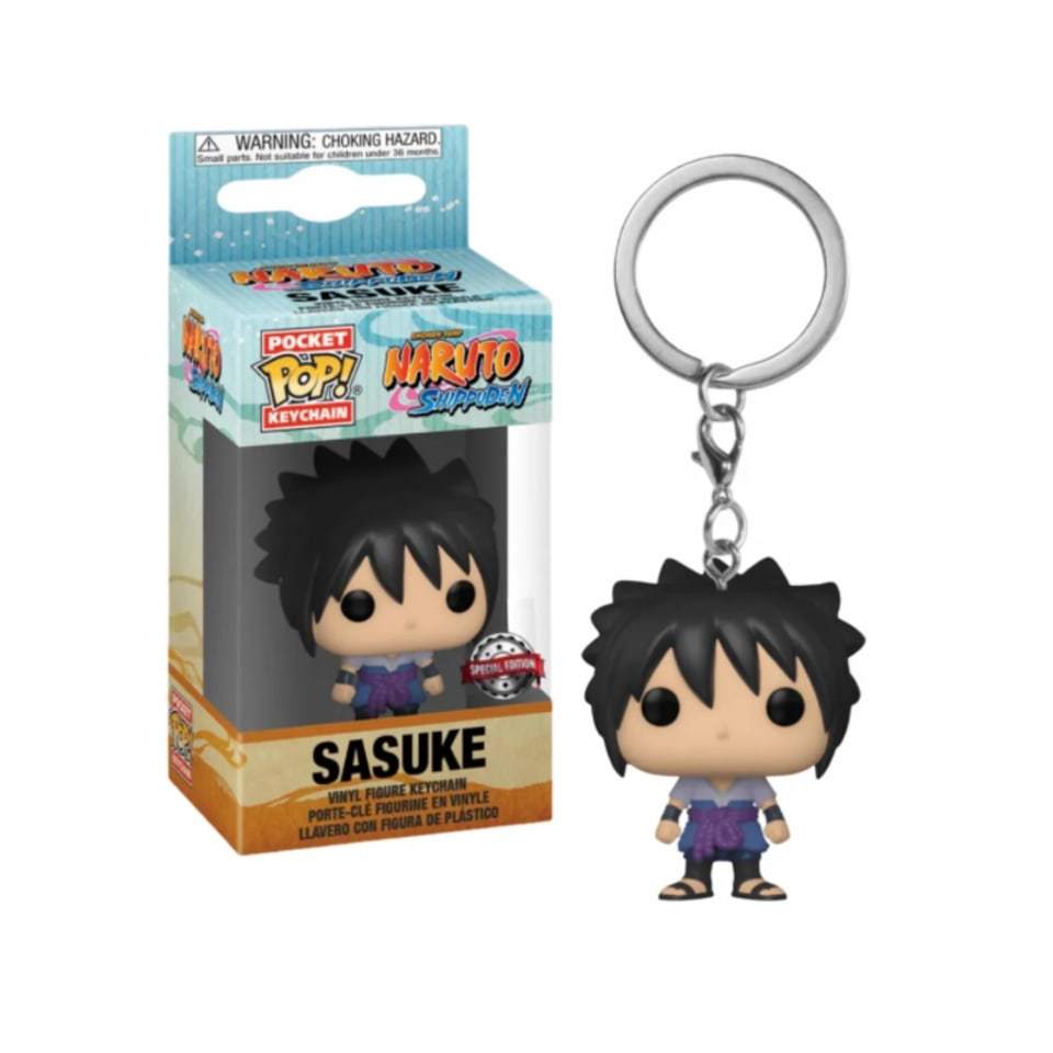 Funko Pop NARUTO:  Sasuke Keychain - El calabozo coleccionables