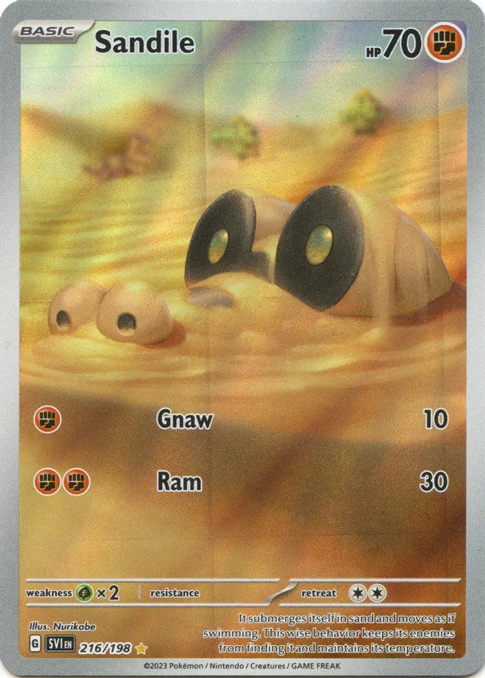 Sandile - 216/198 - SV01: Scarlet & Violet Base Set (SV01)