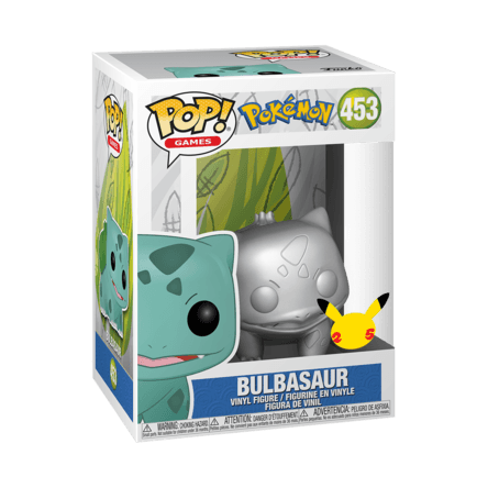 Funko Pop Games: Pokemon - Bulbasaur Plateado Metalico - El calabozo coleccionables