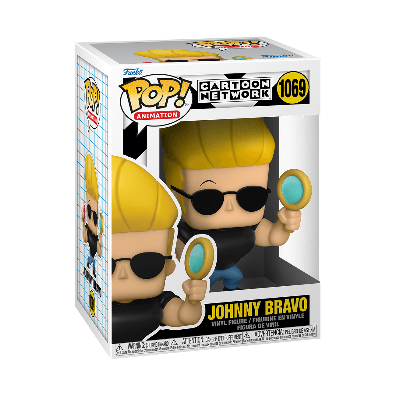 * PRE-VENTA * Funko Pop Animation: Johnny Bravo - Johnny con espejo y peine Cartoon classics - El calabozo coleccionables