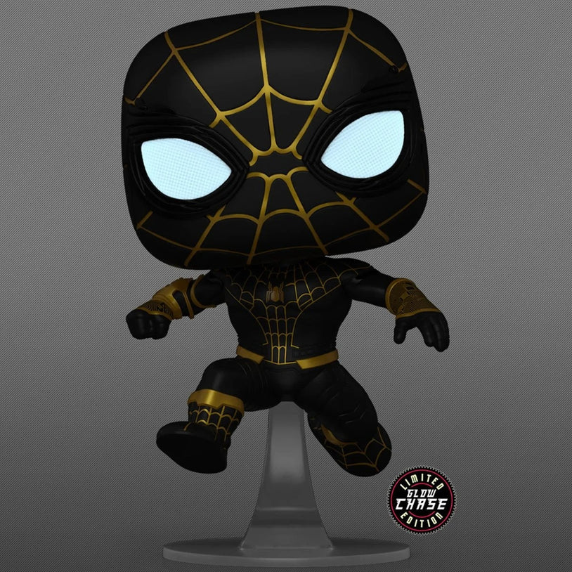 Funko Pop Marvel: Spiderman No Way Home - Spiderman Traje Negro sin mascara SE CHASE