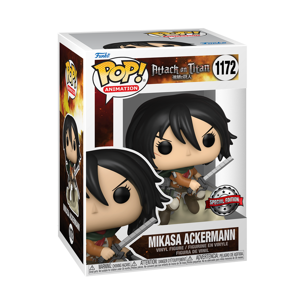 Funko Pop Animation: Attack on Titan - Mikasa Ackerman Exclusivo