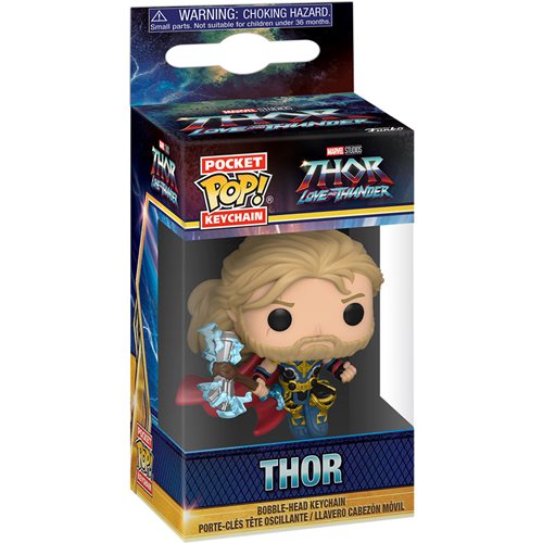 Funko Pop Keychain: Thor Love and Thunder - Thor Llavero