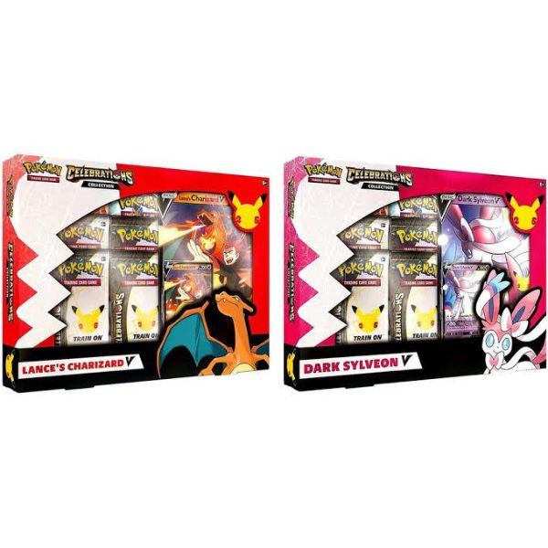 Celebrations Lance Charizard V y Dark Sylveon V Box Par