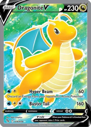 Dragonite V (Full Art) - Pokemon GO (PGO)