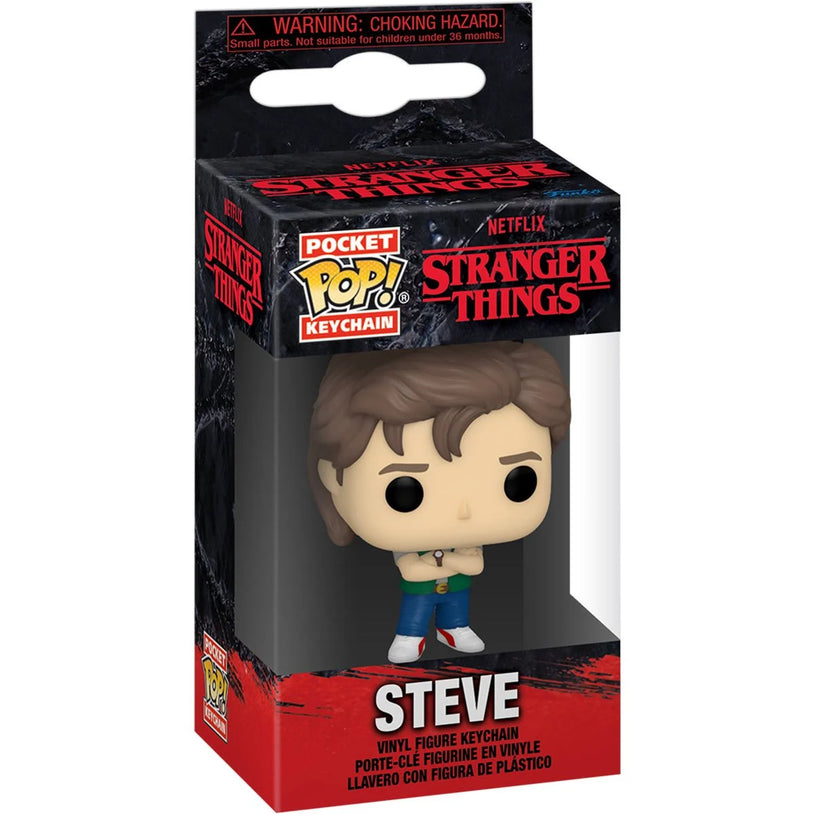 Funko Pop Keychain: Stranger Things 4 - Steve Llavero