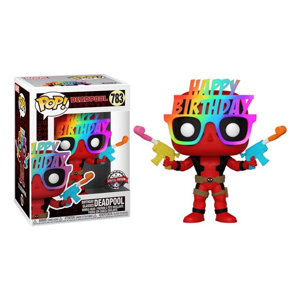 Funko Pop Marvel: Deadpool Birthday Glasses Special Edition