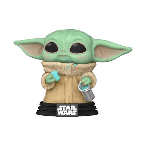 Funko Pop Star Wars: Mandalorian - Baby Yoda con Galleta