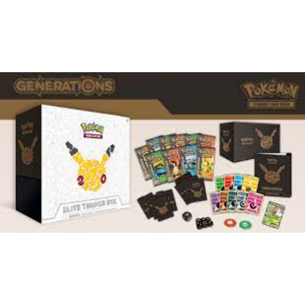 pokémon 20th anniversary elite trainer box card list Pokemon Generations Elite Trainer Box