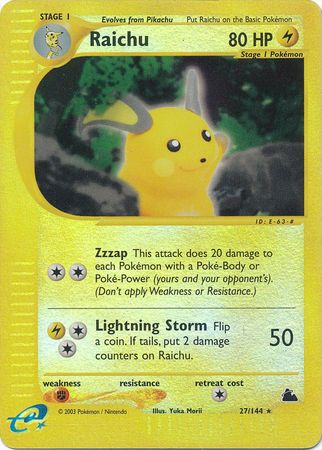 Raichu (H25) - Skyridge (SK) (RH)