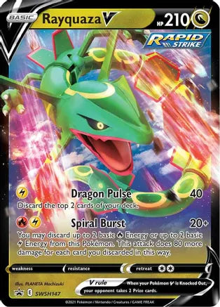 Rayquaza V - SWSH147 - SWSH: Sword & Shield Promo Cards (SWSD)