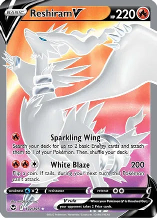 Reshiram V (Full Art) - SWSH12: Silver Tempest (SWSH12)