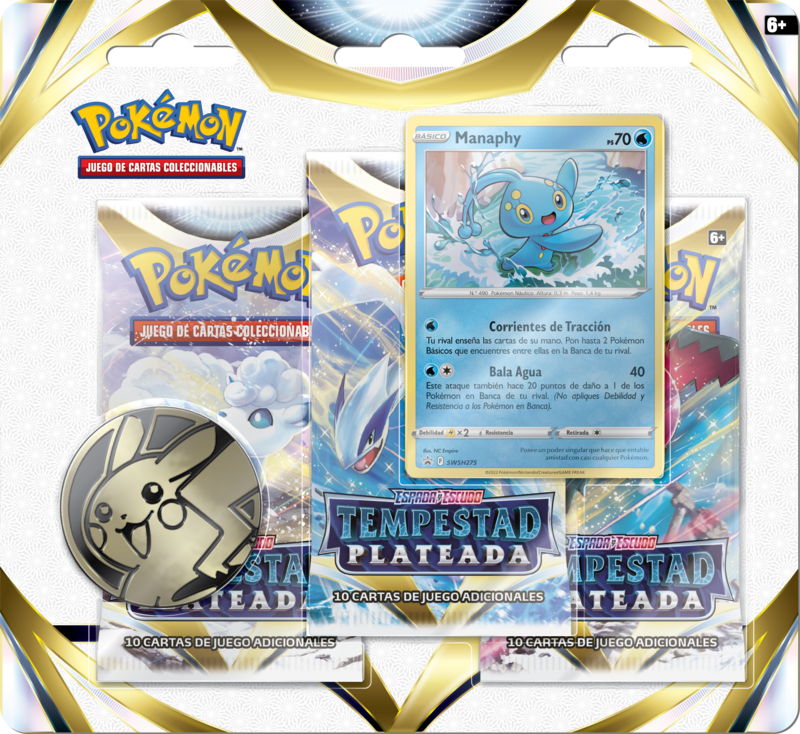 Sword and Shield Silver Tempest 3 Pack Blister ESPAÑOL