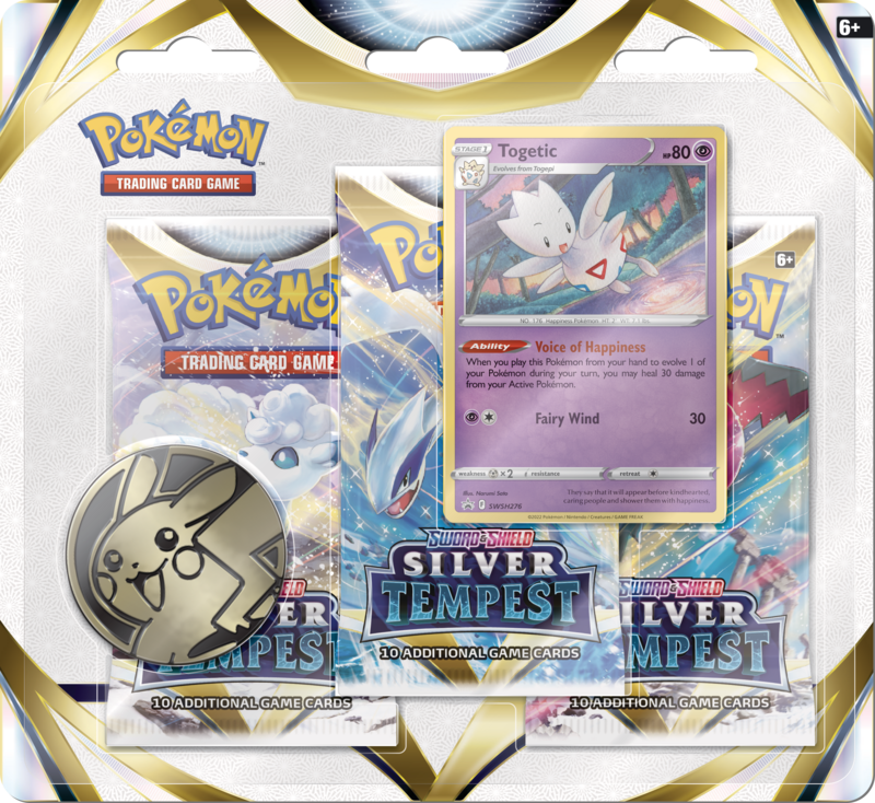 Sword and Shield Silver Tempest 3 Pack Blister