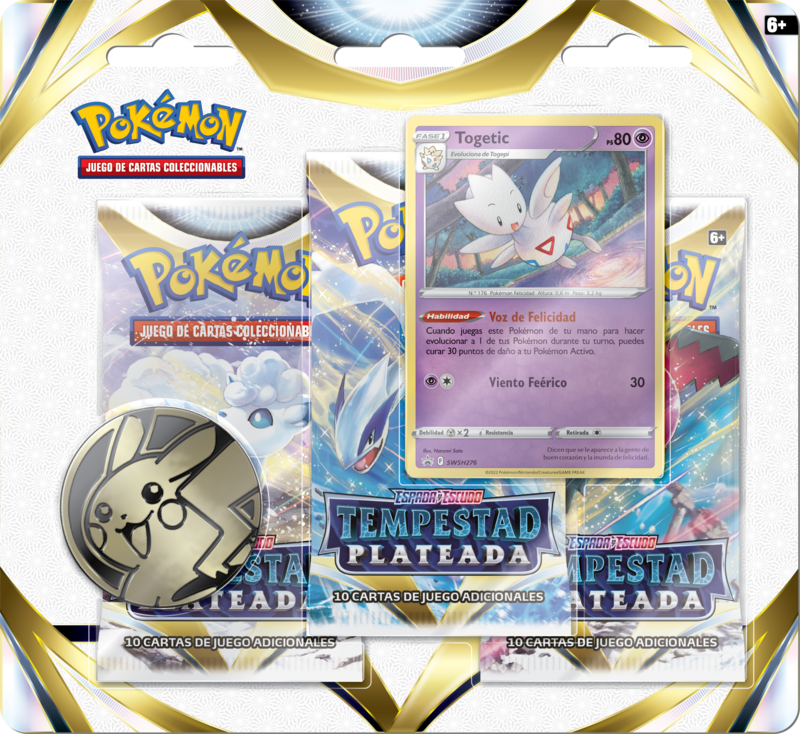 Sword and Shield Silver Tempest 3 Pack Blister ESPAÑOL