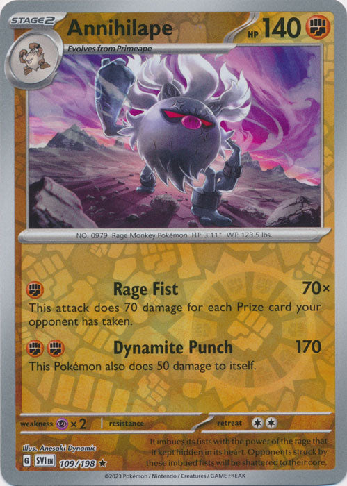 Annihilape - 109/198 - SV01: Scarlet & Violet Base Set (SV01)