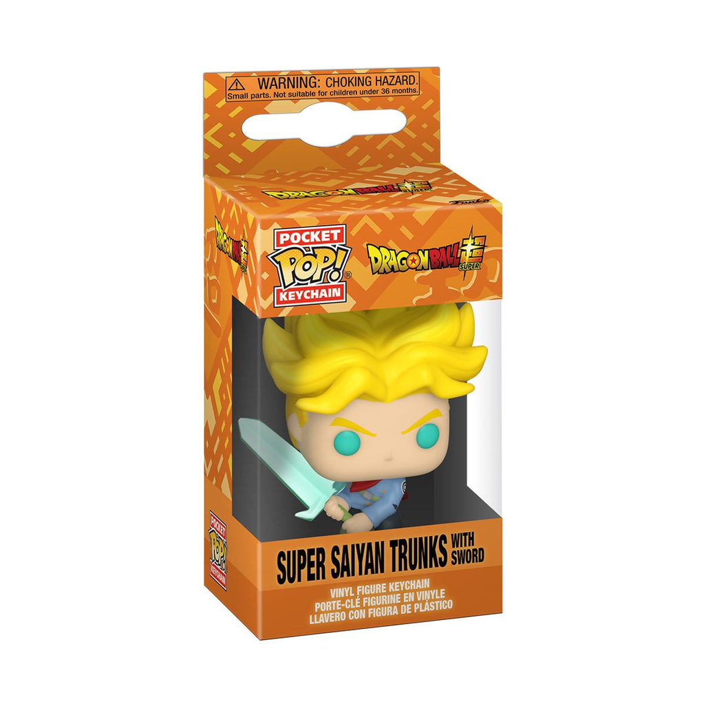 Funko Pop Keychain: Dragon Ball Super - Super Saiyajin Trunks Con Espada Llavero