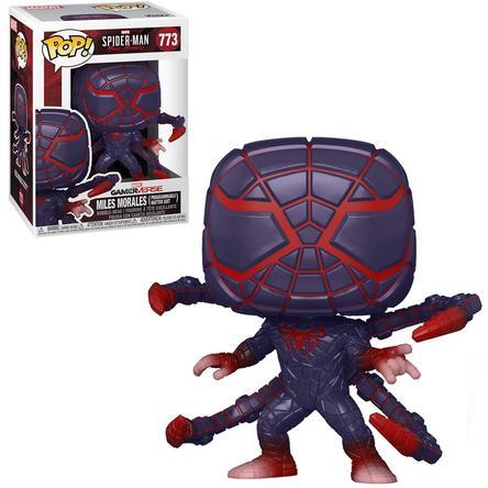 Funko Pop Games: Miles Morales Game - Miles Morales Traje Materia Programable - El calabozo coleccionables