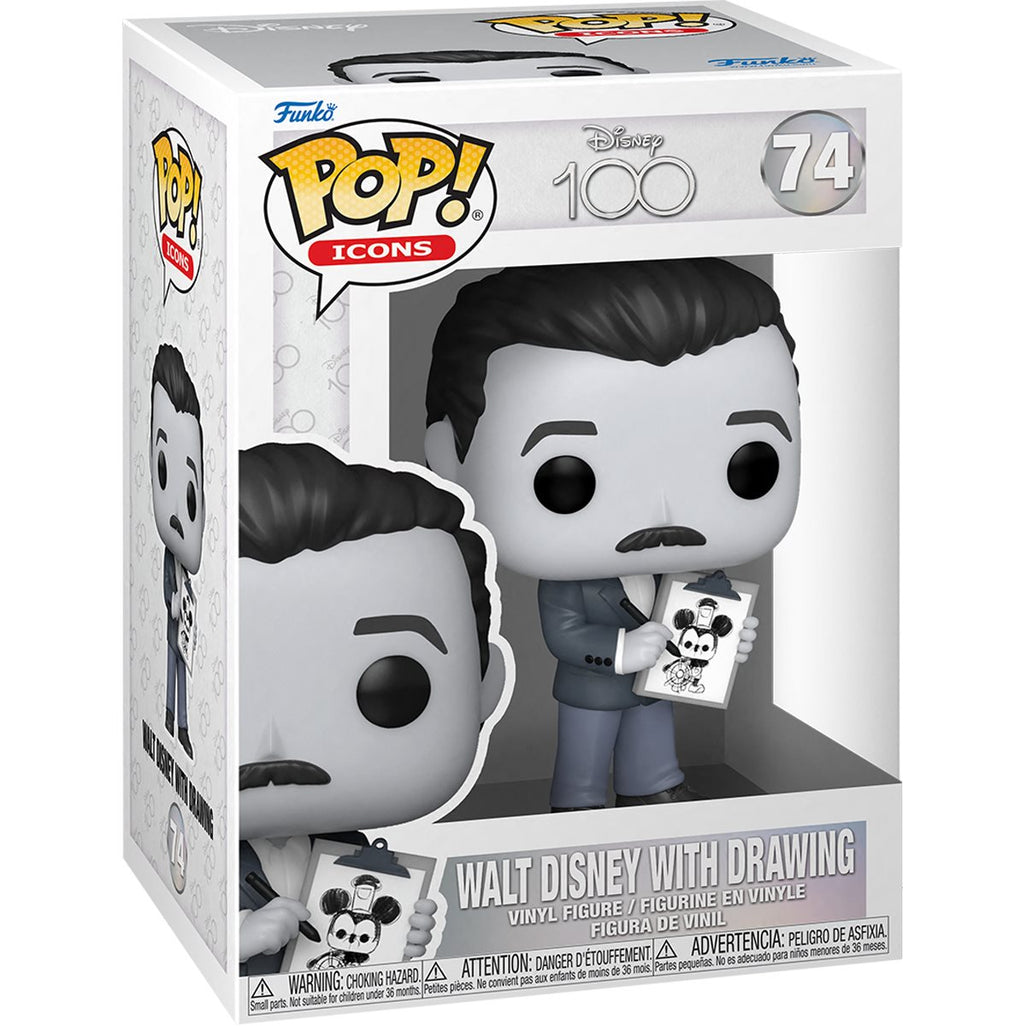 Funko Pop Icons: Disney 100 - Walt Disney Con Dibujo