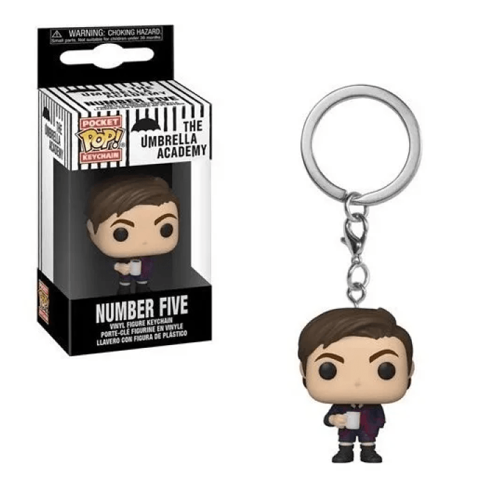 Funko Pop Umbrella Academy: Number Five Keychain - El calabozo coleccionables