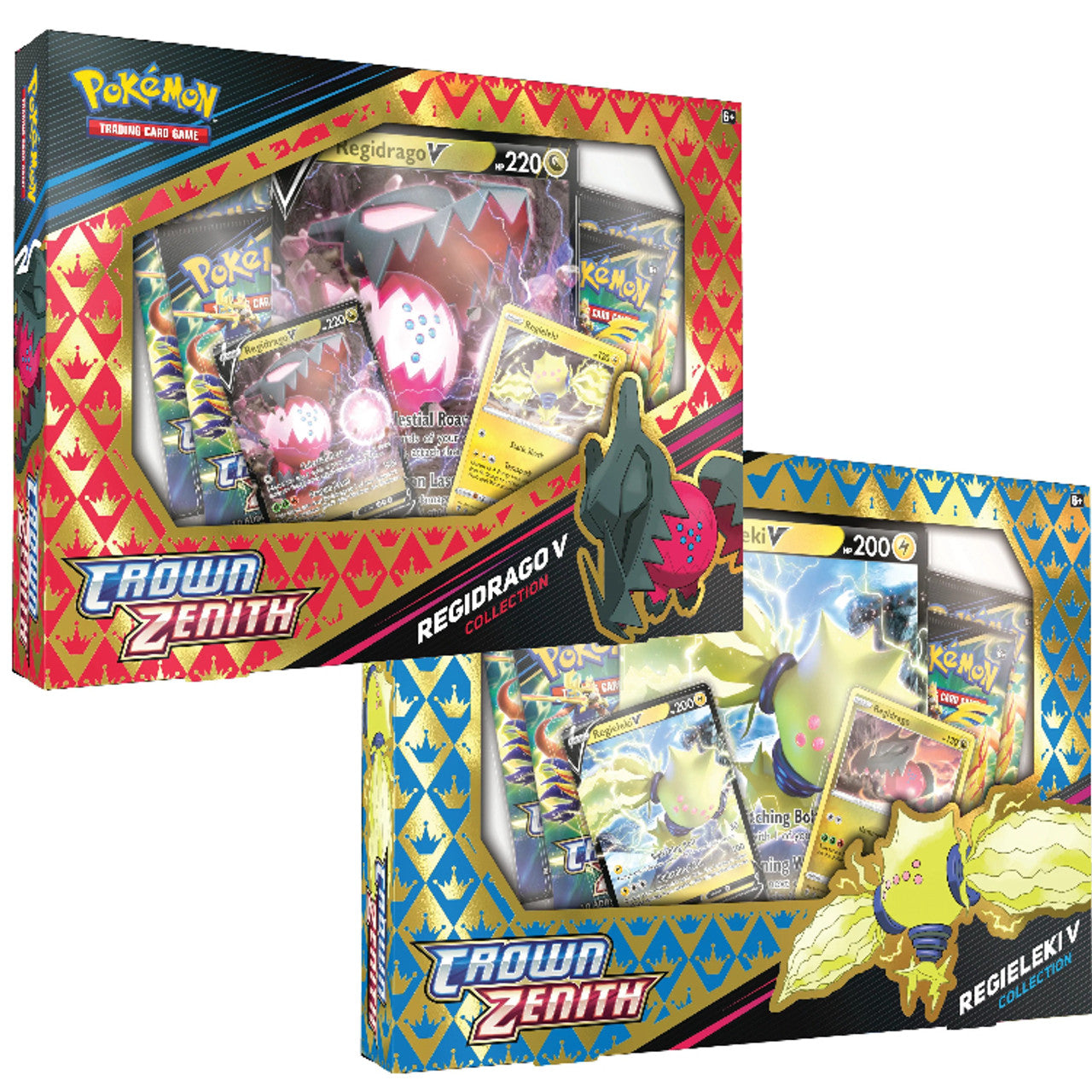 Pokémon Crown Zenith: Regieleki V y Regidrago V Box Collection PAR