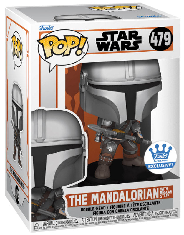 Funko Pop Star Wars: The Mandalorian - Mando con lanza de Beskar Exclusivo Funko Shop